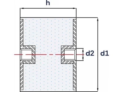 Wibroizolatory Walcowate Typu C- Średnica 9mm