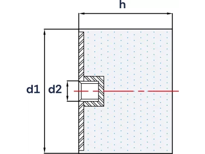Wibroizolatory (Odbojniki) Cylindryczne Typu E- Średnica 10mm