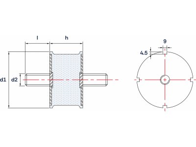 Wibroizolatory Walcowe Typu WA-A