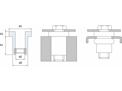 Wibroizolator Przelotowy Typu TF