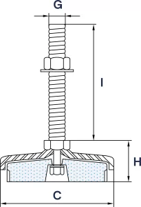 Wibroizolator Poziomujący Typu SM 8