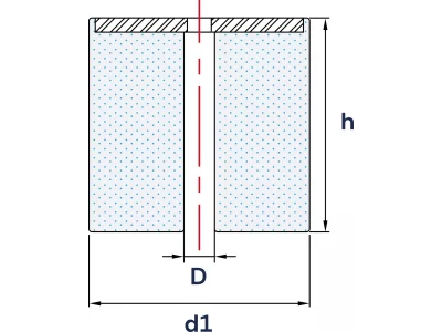 Wibroizolatory Przelotowe  z jedną płytką metalową Typu PDB