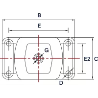 Wibroizolator do Pompy - Okrętowy Typu MA330190/111