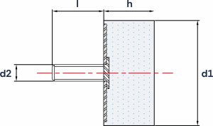 Wibroizolatory (Odbojniki) Cylindryczne Typu D- Średnica 13mm