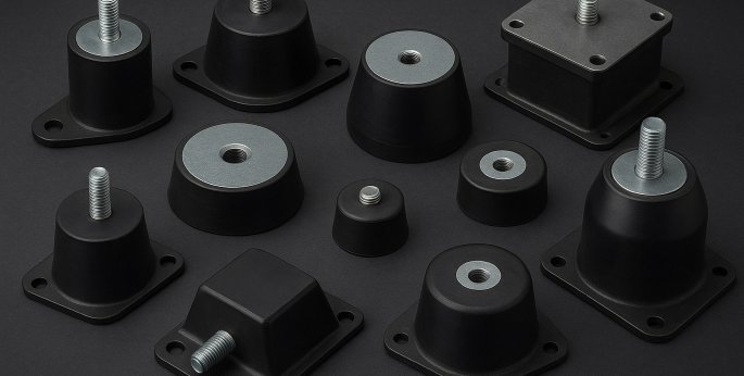 Rodzaje wibroizolatorów: cylindryczne, stożkowe, daszkowe – który wybrać?